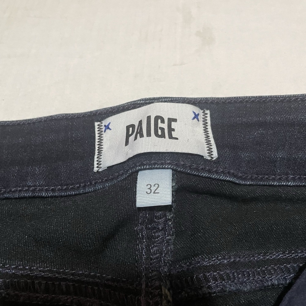 PAIGE VERDUGO ULTRA SKINNY TONAL MONA BLUE STRETCH JEANS WOMENS SIZE 27 MID-RISE - Picture 2 of 8